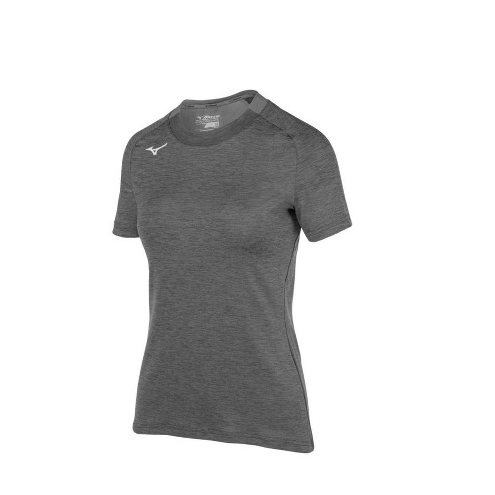 Womens Mizuno Alpha Short Sleeve T-Shirts Grey Philippines (PGMNEU692)